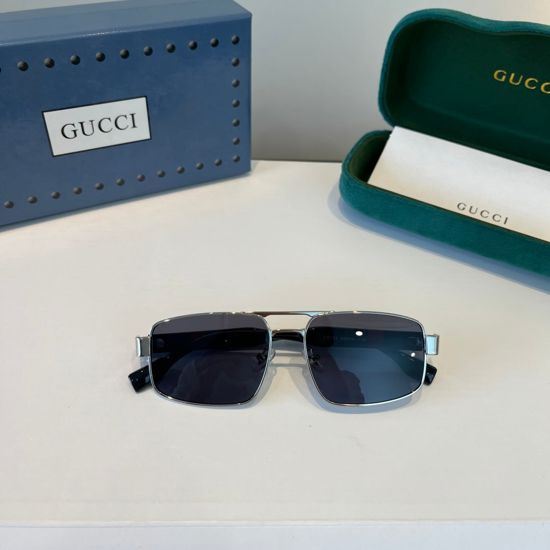 Gucci Oversized Silver Lens Sunglasses for Women - 997570 - detail image 11