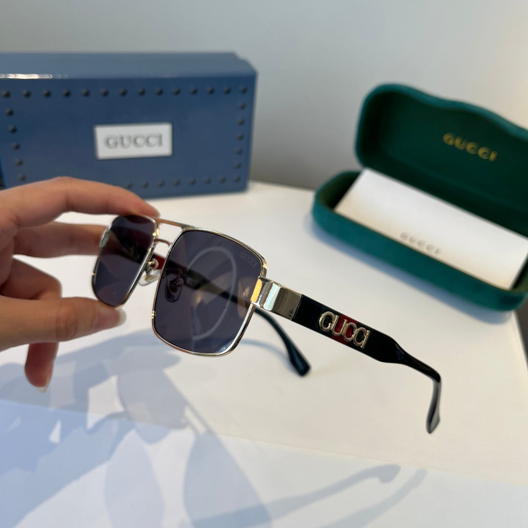 Gucci Oversized Silver Lens Sunglasses for Women - 398300 - detail image 4