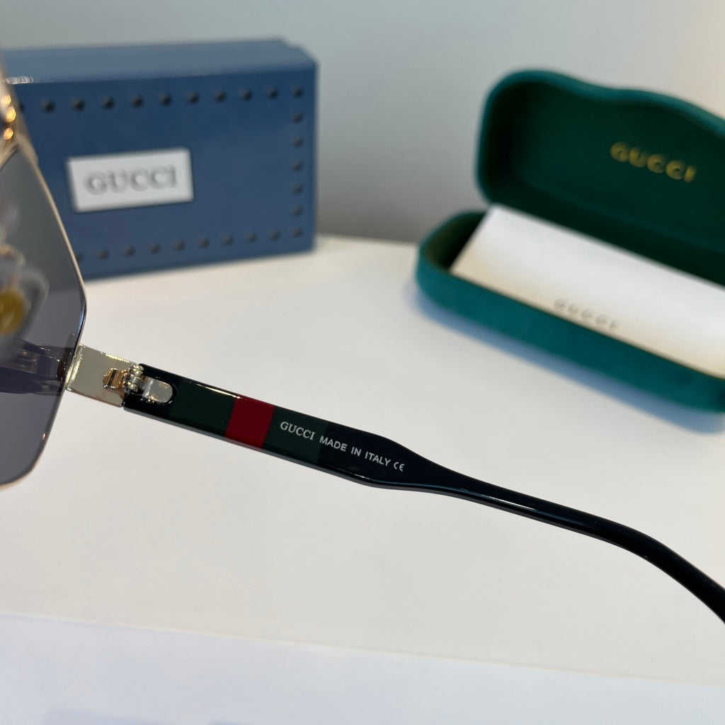 Gucci Oversized Silver Lens Sunglasses for Women - 866918 - detail image 9