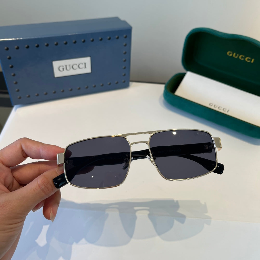Gucci Oversized Silver Lens Sunglasses for Women - 398300 - detail image 6