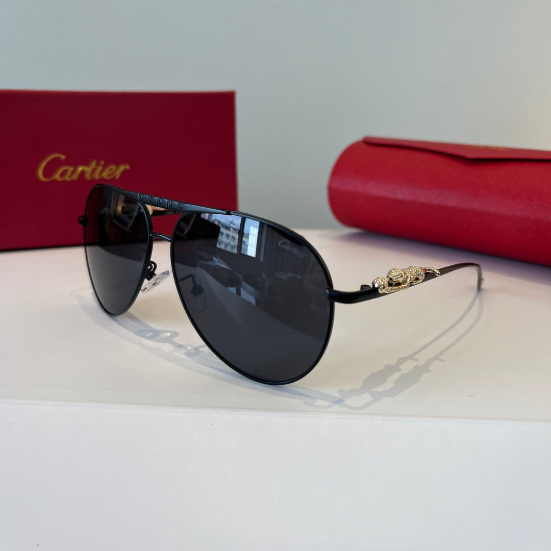 Cartier Lightweight Metal Rimless Silver Lens Sunglasses for Men & Wo - 867189 - detail image 3