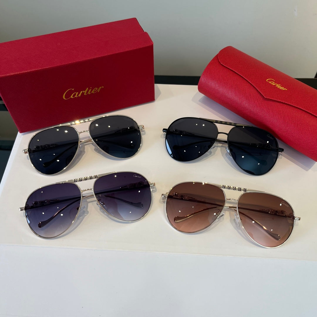 Cartier Lightweight Metal Rimless Silver Lens Sunglasses for Men & Wo - 867188 - detail image 11