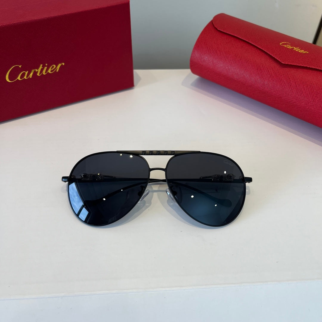 Cartier Lightweight Metal Rimless Silver Lens Sunglasses for Men & Wo - 998268 - detail image 5