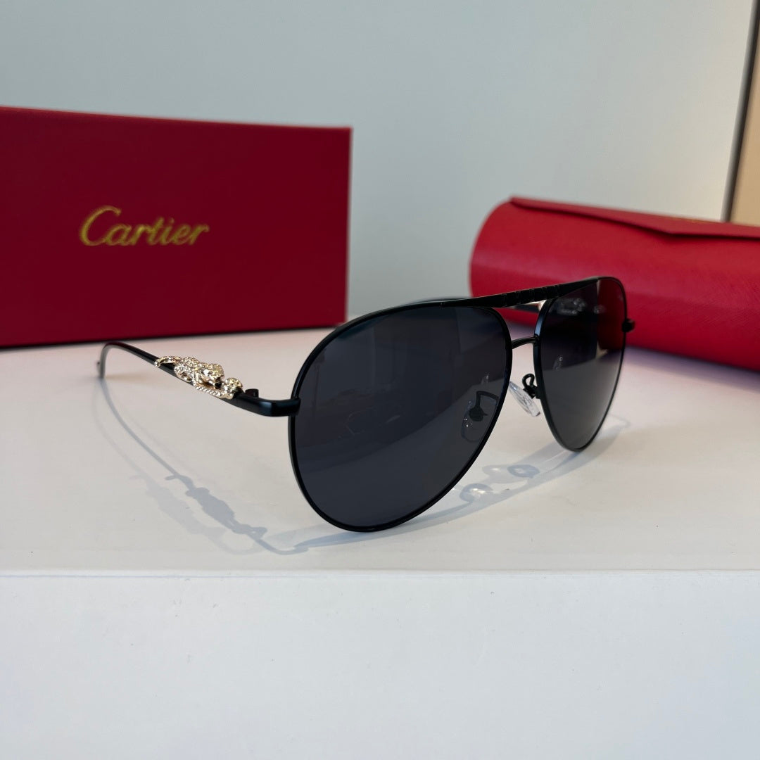 Cartier Lightweight Metal Rimless Silver Lens Sunglasses for Men & Wo - 998268