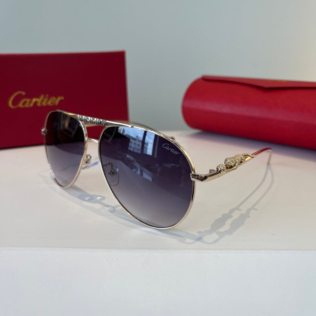 Cartier Lightweight Metal Rimless Silver Lens Sunglasses for Men & Wo - 867188 - detail image 3