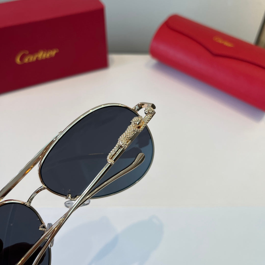 Cartier Lightweight Metal Rimless Silver Lens Sunglasses for Men & Wo - 998270 - detail image 7