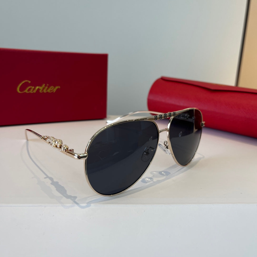 Cartier Lightweight Metal Rimless Silver Lens Sunglasses for Men & Wo - 449504