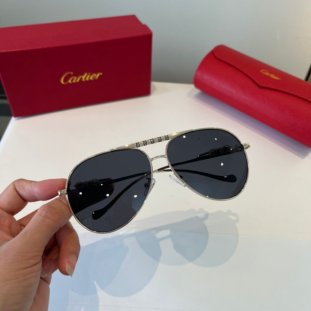 Cartier Lightweight Metal Rimless Silver Lens Sunglasses for Men & Wo - 998270 - detail image 9
