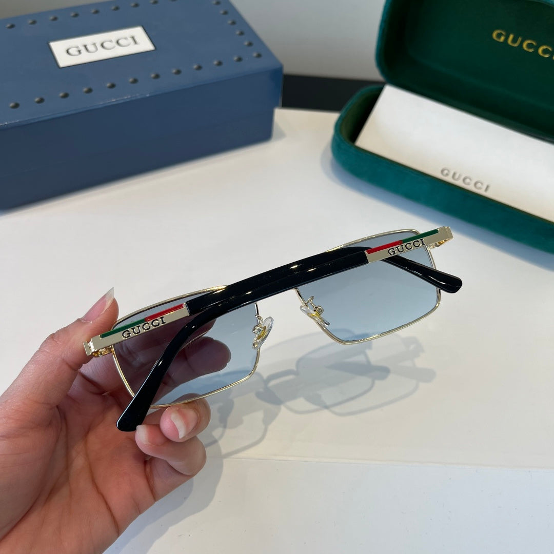 Gucci Oversized Silver Lens Sunglasses for Women - 398302 - detail image 6