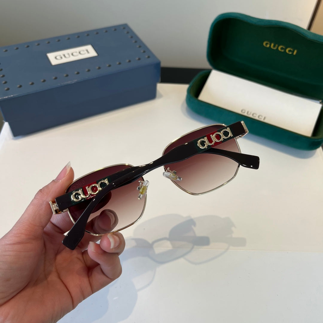 Gucci Oversized Silver Lens Sunglasses for Women - 866924 - detail image 7