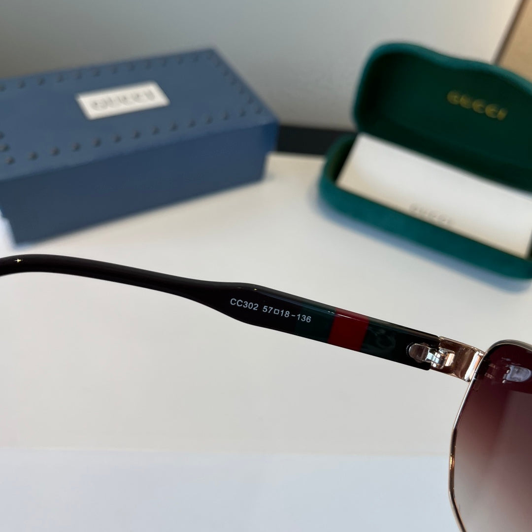 Gucci Oversized Silver Lens Sunglasses for Women - 866924 - detail image 5