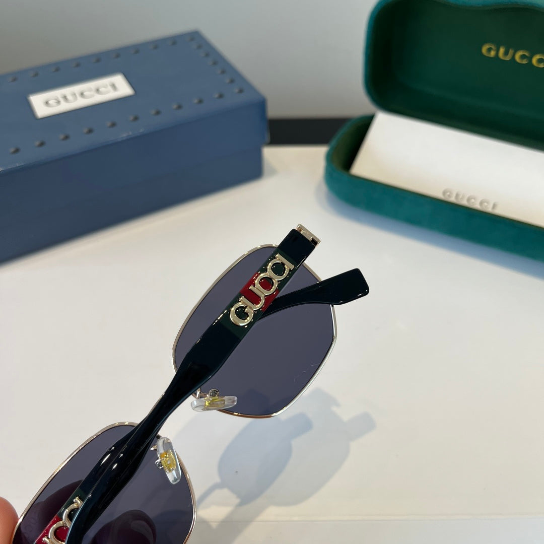 Gucci Oversized Silver Lens Sunglasses for Women - 997578 - detail image 6