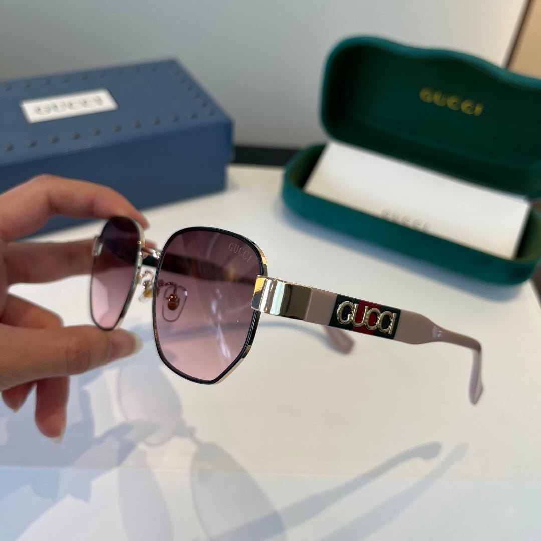 Gucci Oversized Silver Lens Sunglasses for Women - 866926 - detail image 4