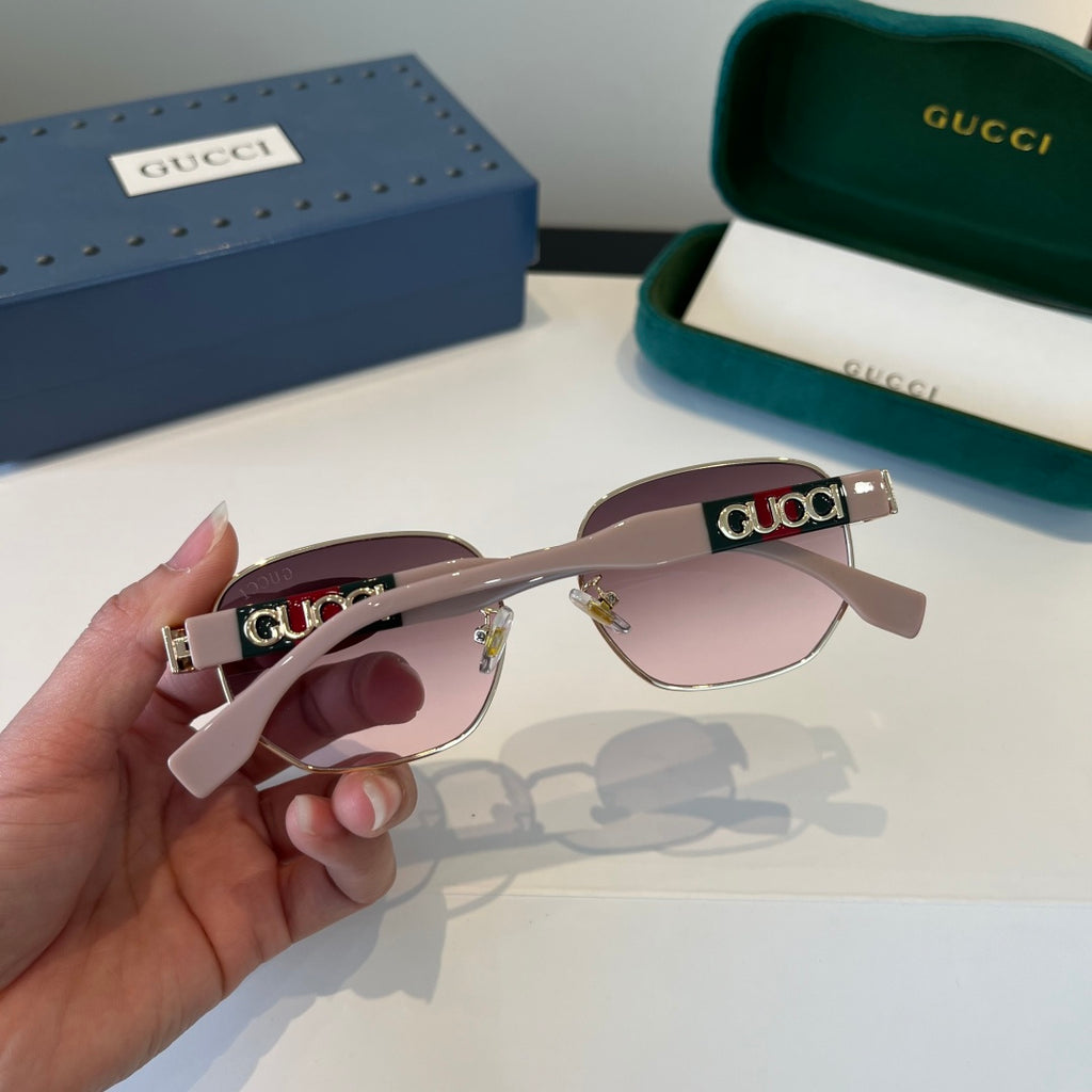 Gucci Oversized Silver Lens Sunglasses for Women - 866926 - detail image 8