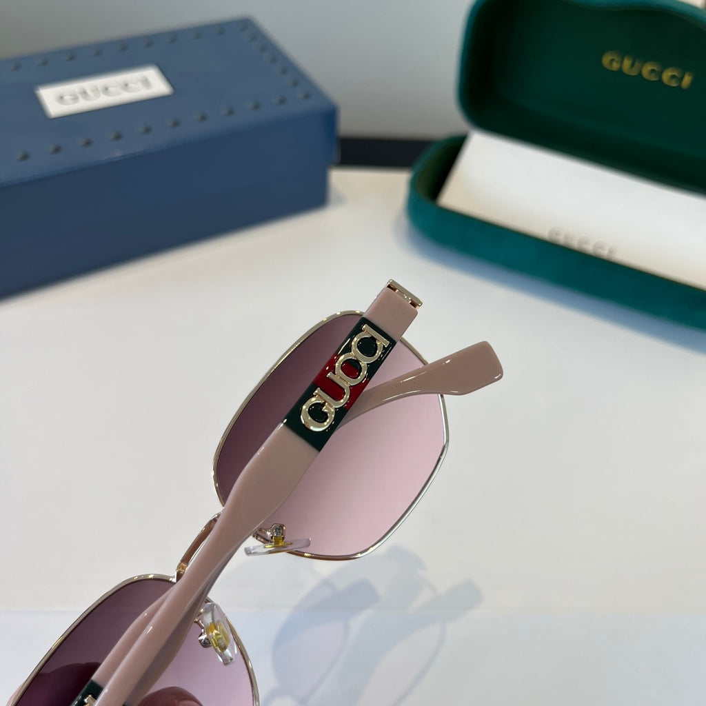 Gucci Oversized Silver Lens Sunglasses for Women - 997579 - detail image 7