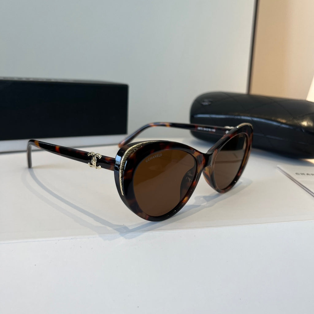 Chanel Cat-Eye Brown Lens Sunglasses for Men & Women