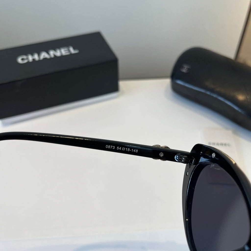 Chanel Cat-Eye Black Lens Sunglasses for Men & Women - 866990 - detail image 6