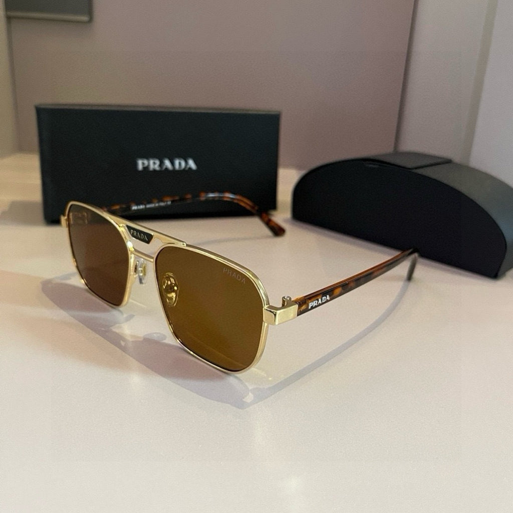 Prada Polarized Fashion Brown Lens Sunglasses for Men - 449398 - detail image 2
