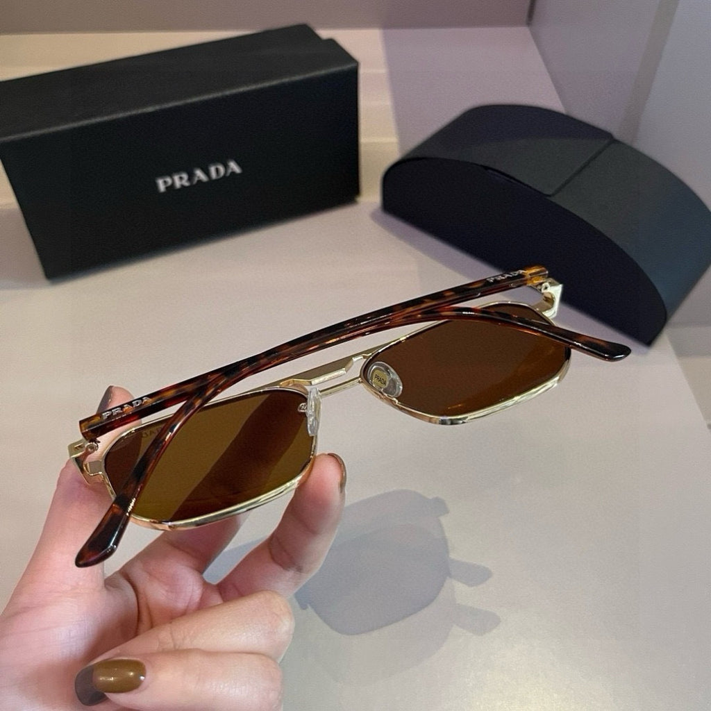 Prada Polarized Fashion Brown Lens Sunglasses for Men - 449398 - detail image 5