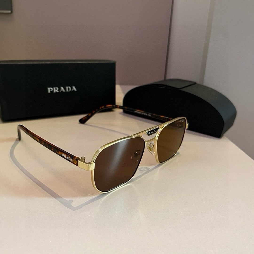 Prada Polarized Fashion Brown Lens Sunglasses for Men - 398964