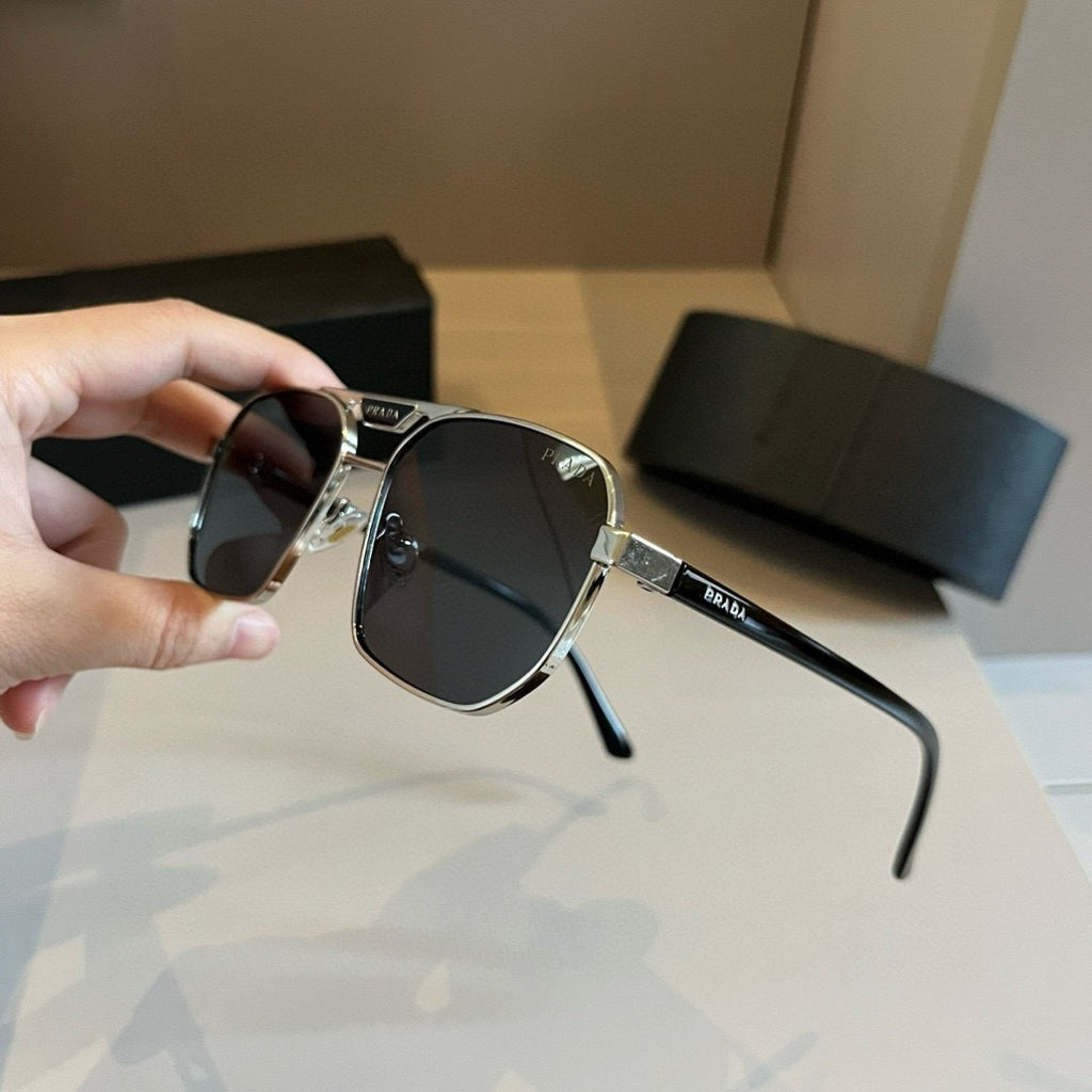 Prada Polarized Fashion Gold Lens Sunglasses for Men - 449399 - detail image 4