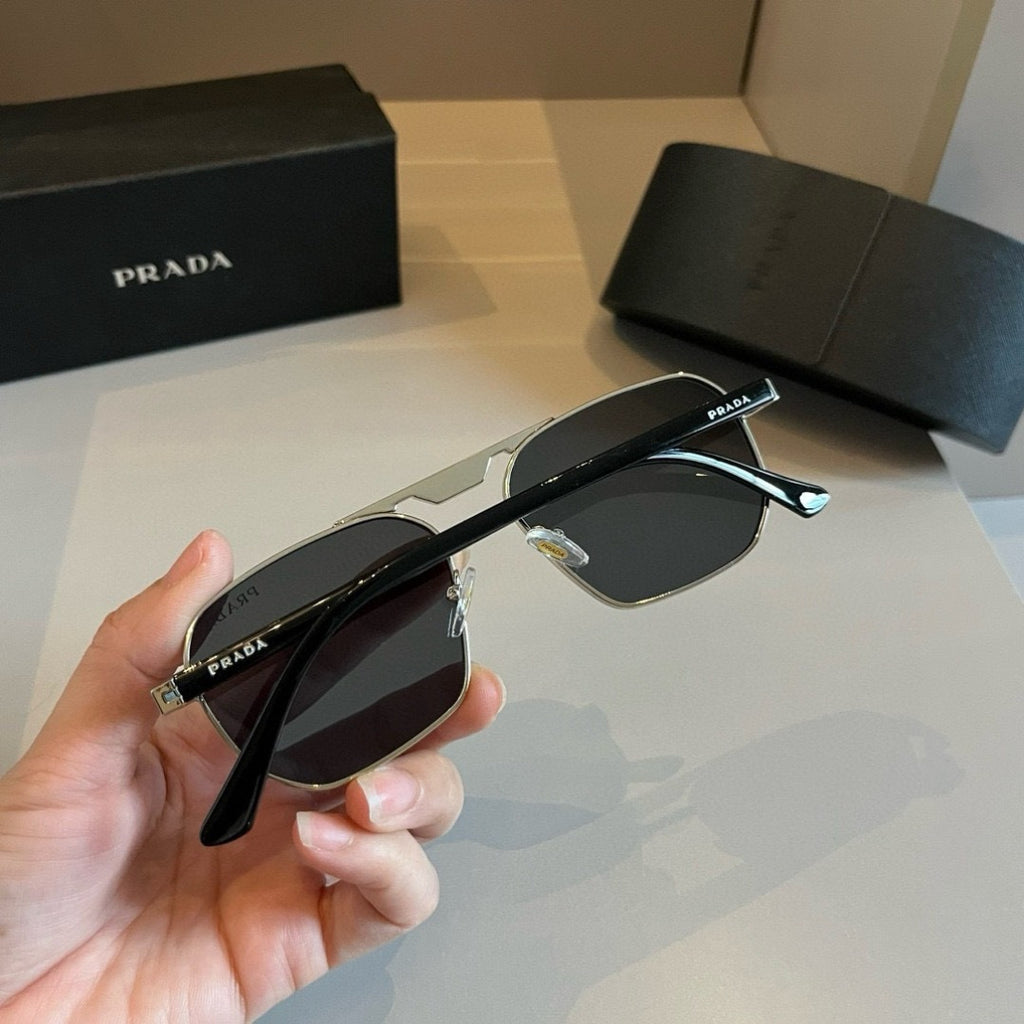 Prada Polarized Fashion Gold Lens Sunglasses for Men - 398965 - detail image 7