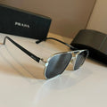 Prada Polarized Fashion Gold Lens Sunglasses for Men - 398965