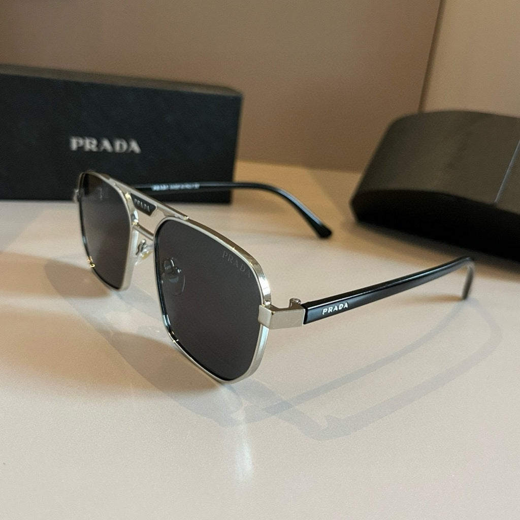 Prada Polarized Fashion Gold Lens Sunglasses for Men - 398965 - detail image 3