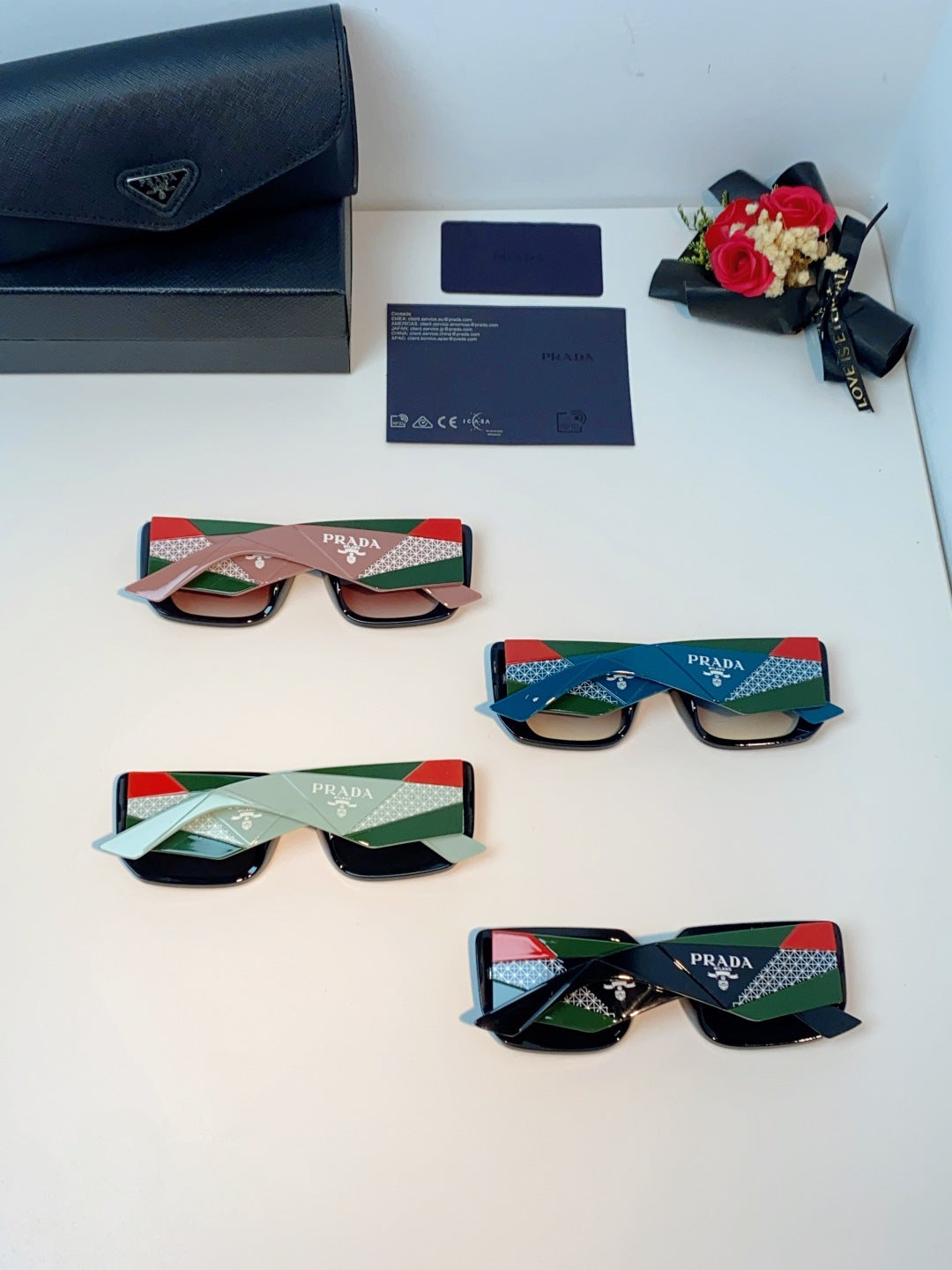 Prada Fashion Red Lens Sunglasses for Men & Women - 432156 - detail image 11