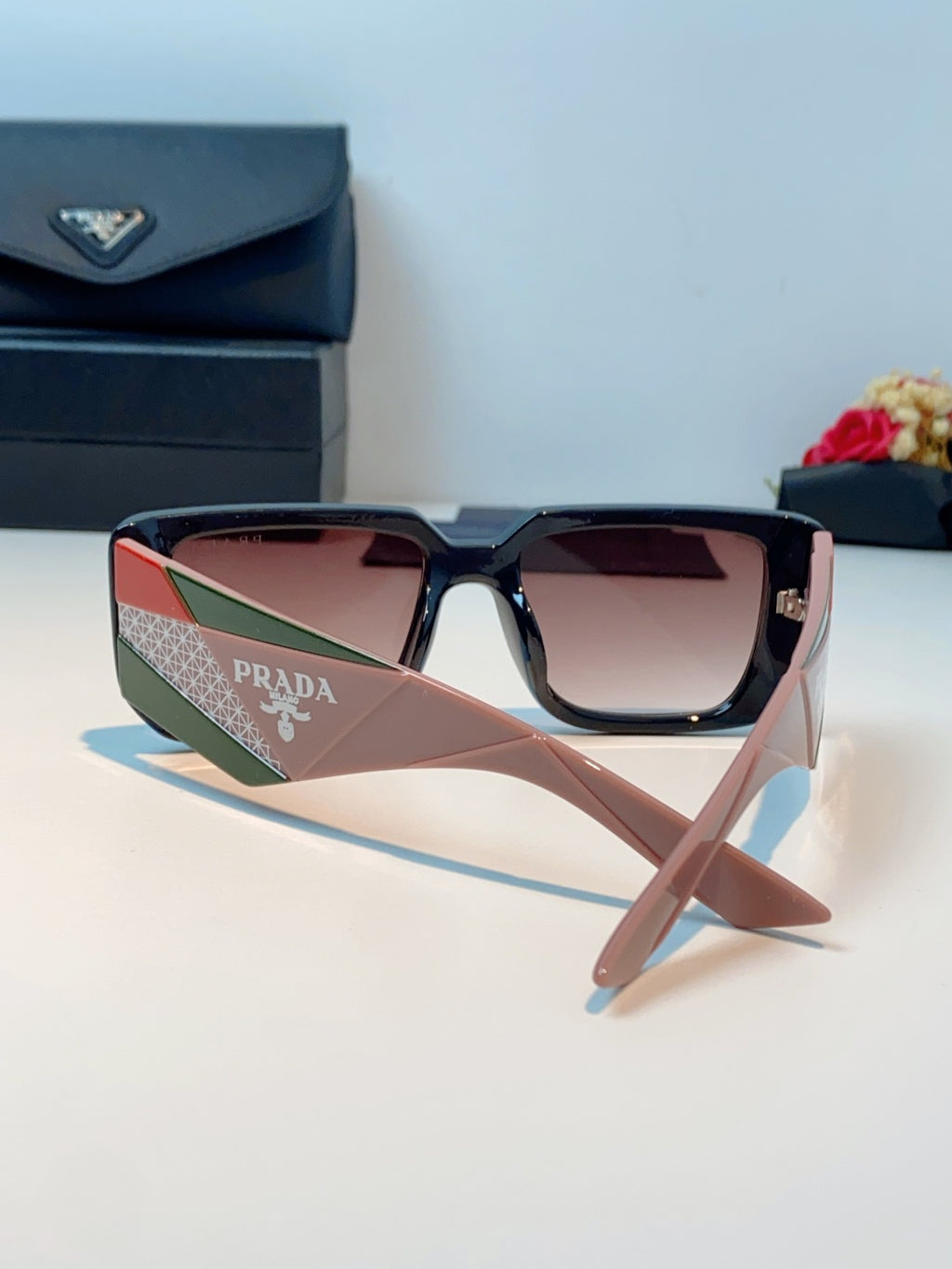 Prada Fashion Red Lens Sunglasses for Men & Women - 432156 - detail image 3
