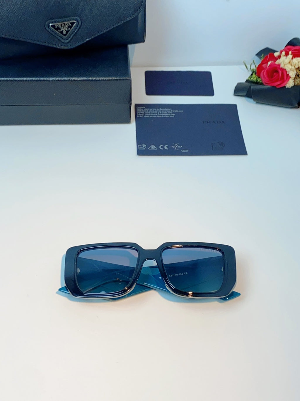 Prada Fashion Blue Lens Sunglasses for Men & Women - 432158 - detail image 9
