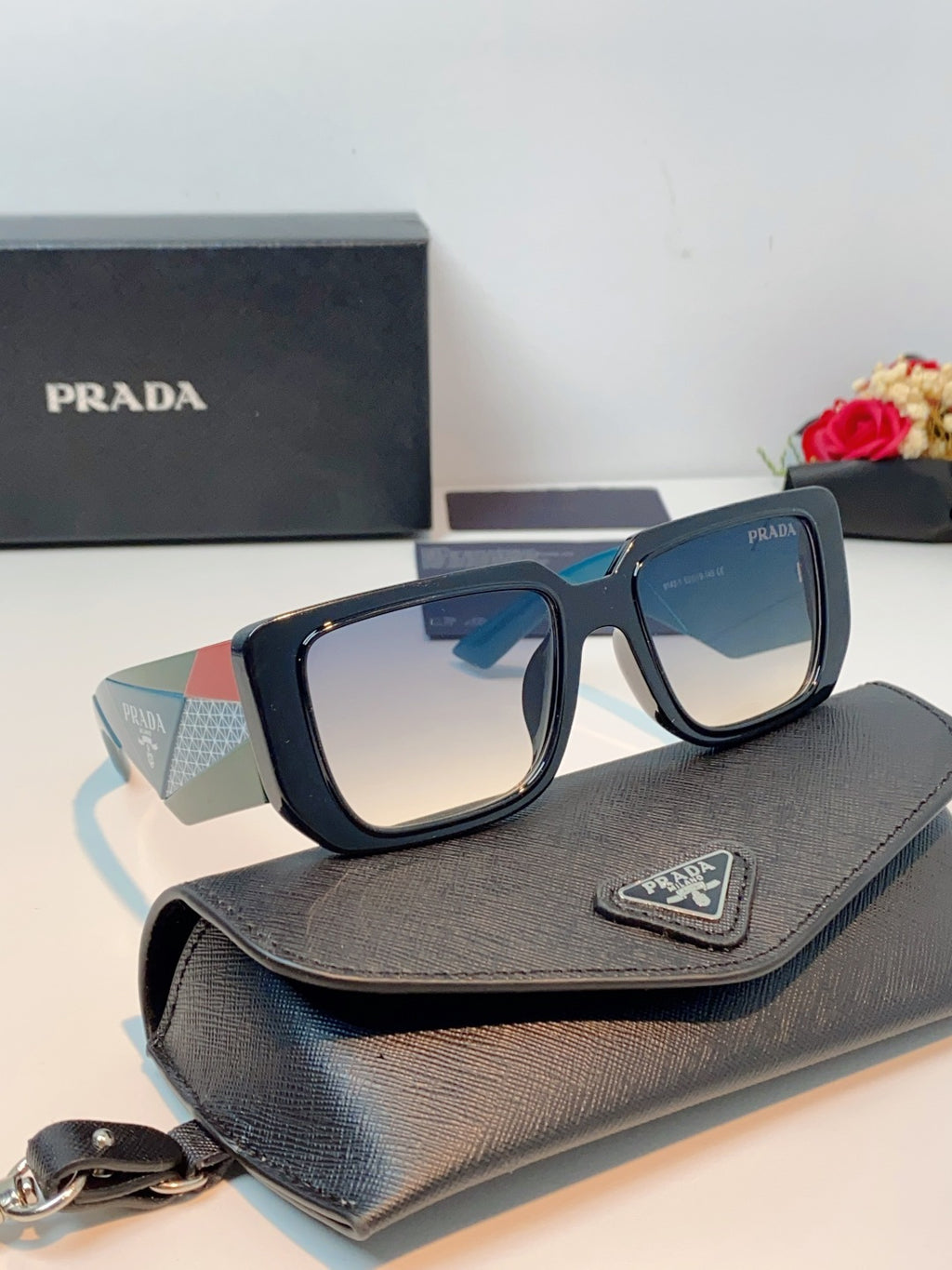 Prada Fashion Blue Lens Sunglasses for Men & Women - 432158 - detail image 10