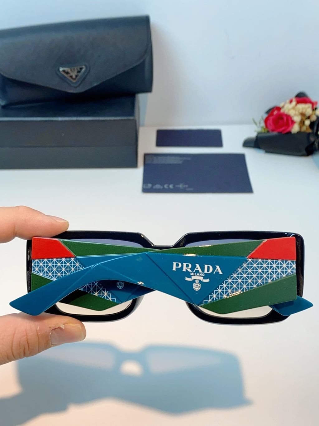 Prada Fashion Blue Lens Sunglasses for Men & Women - 432158 - detail image 5