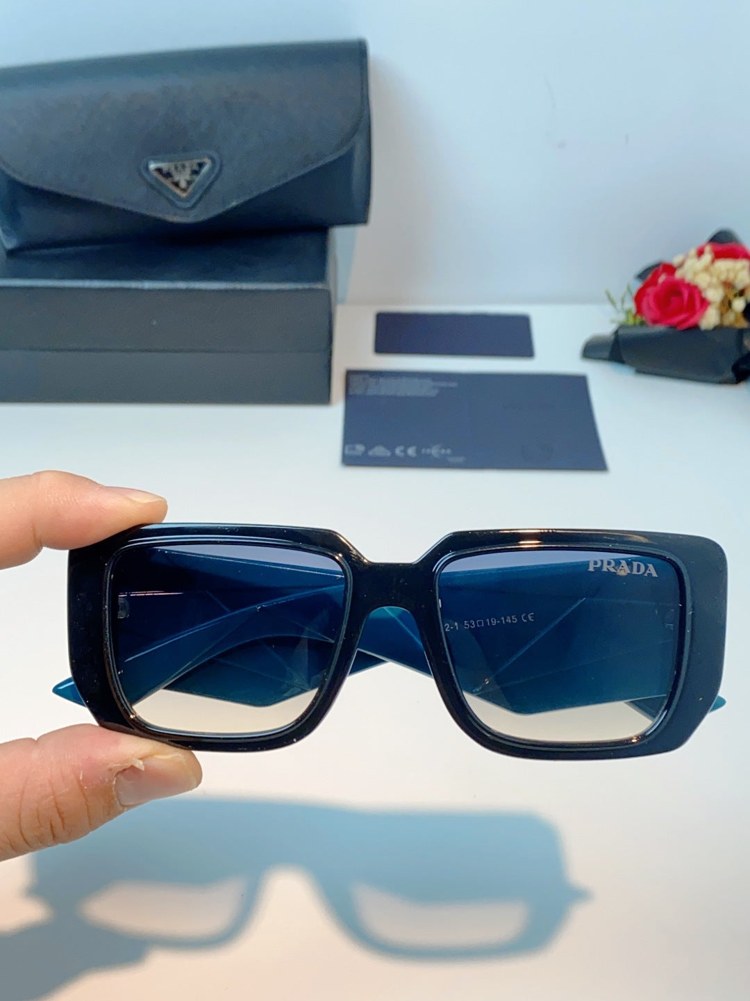 Prada Fashion Blue Lens Sunglasses for Men & Women - 432158 - detail image 4
