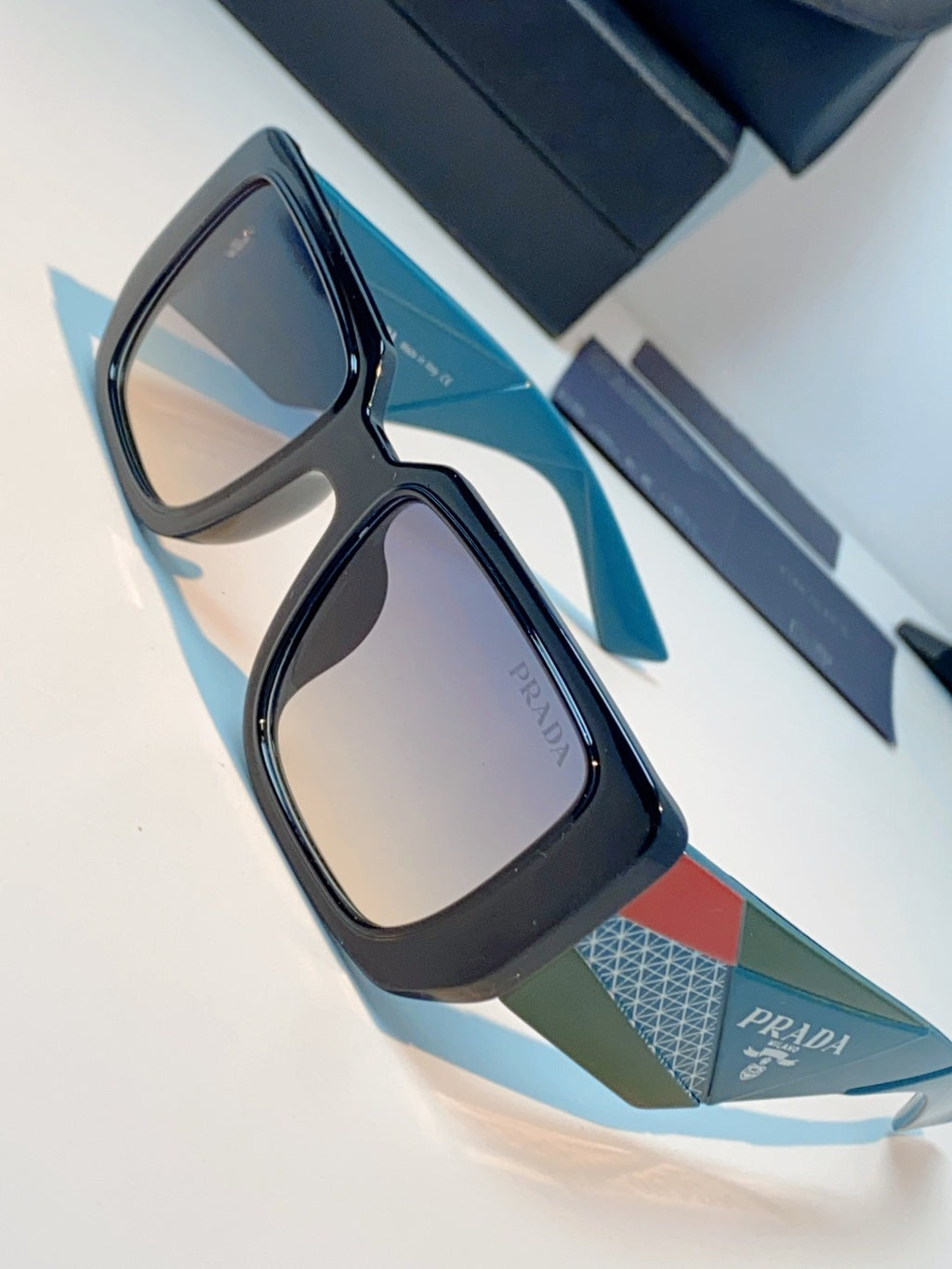 Prada Fashion Blue Lens Sunglasses for Men & Women - 432158 - detail image 7