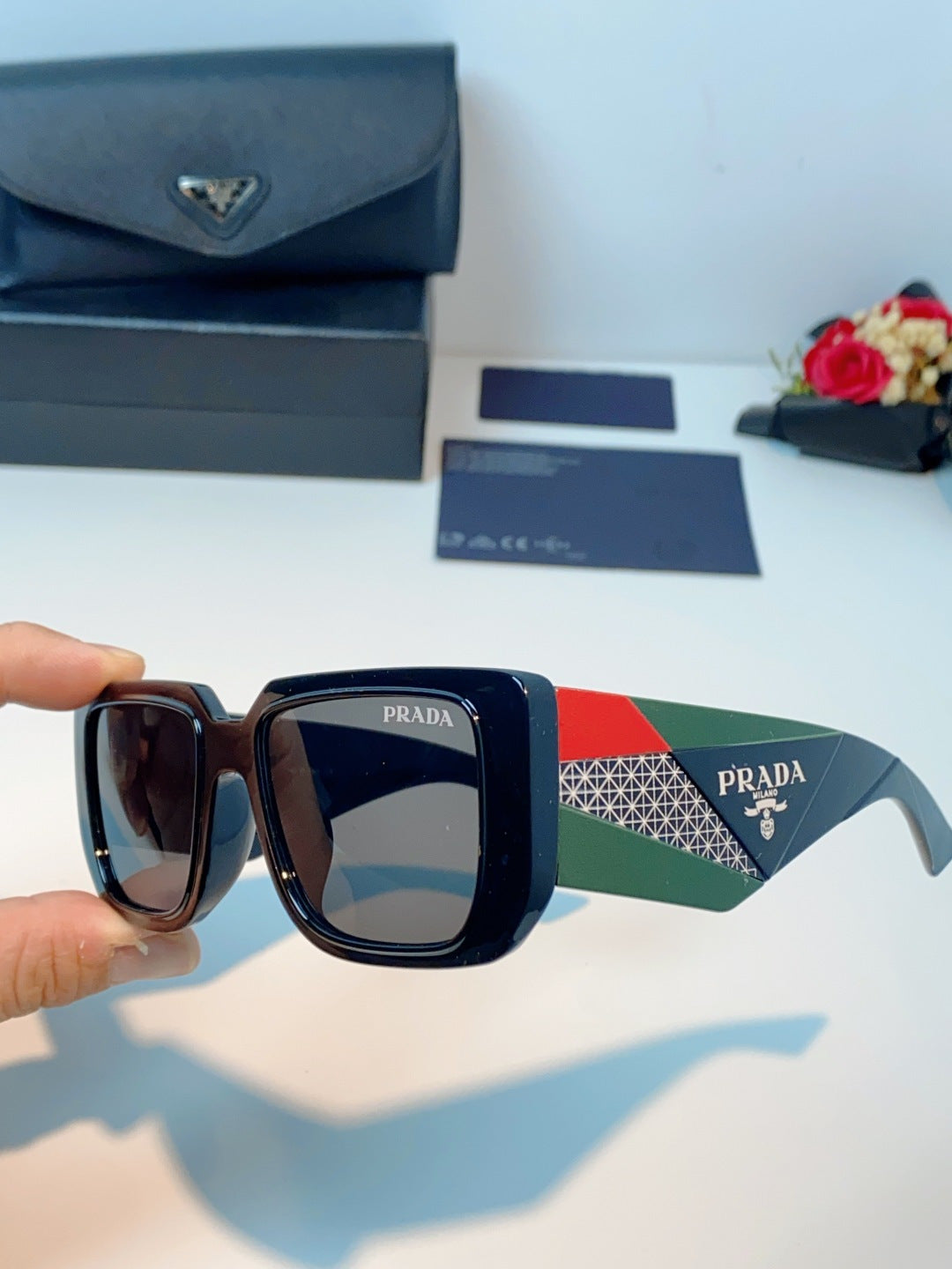 Prada Fashion Gray Lens Sunglasses for Men & Women - 432159 - detail image 6