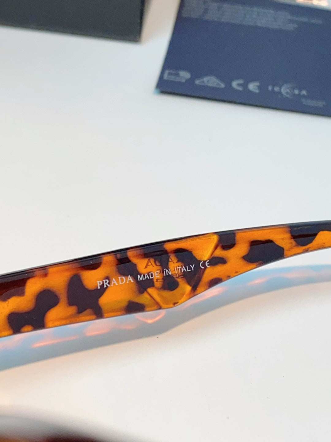 Prada Polarized Square Orange Lens Sunglasses for Men & Women - 934944 - detail image 8