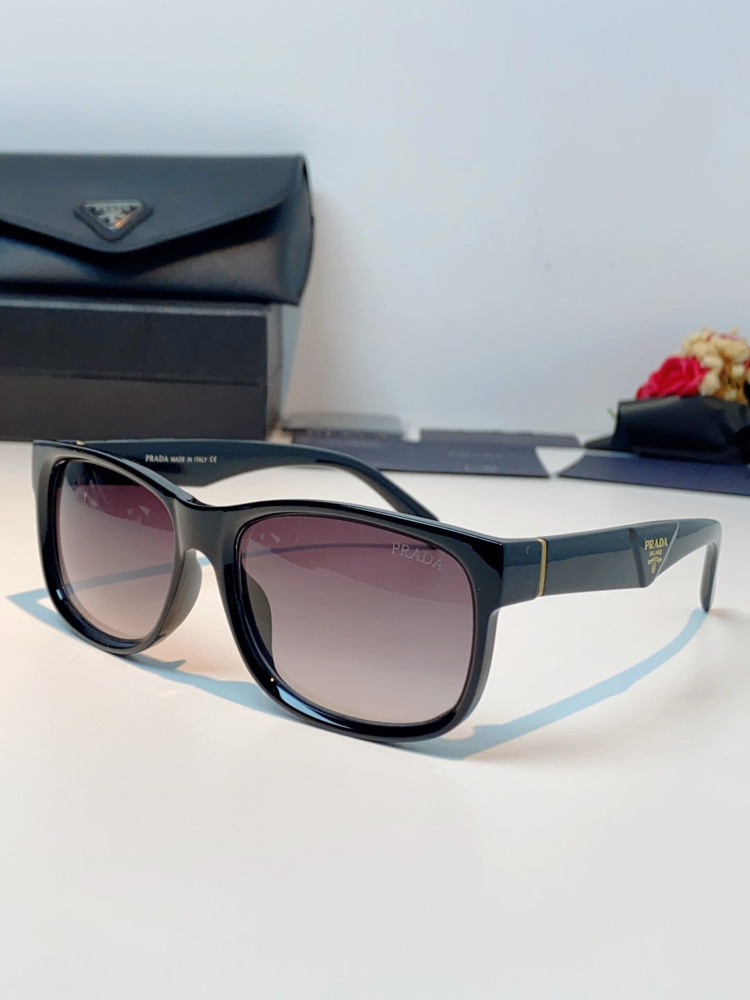 Prada Polarized Square Blue Lens Sunglasses for Men & Women - 934945