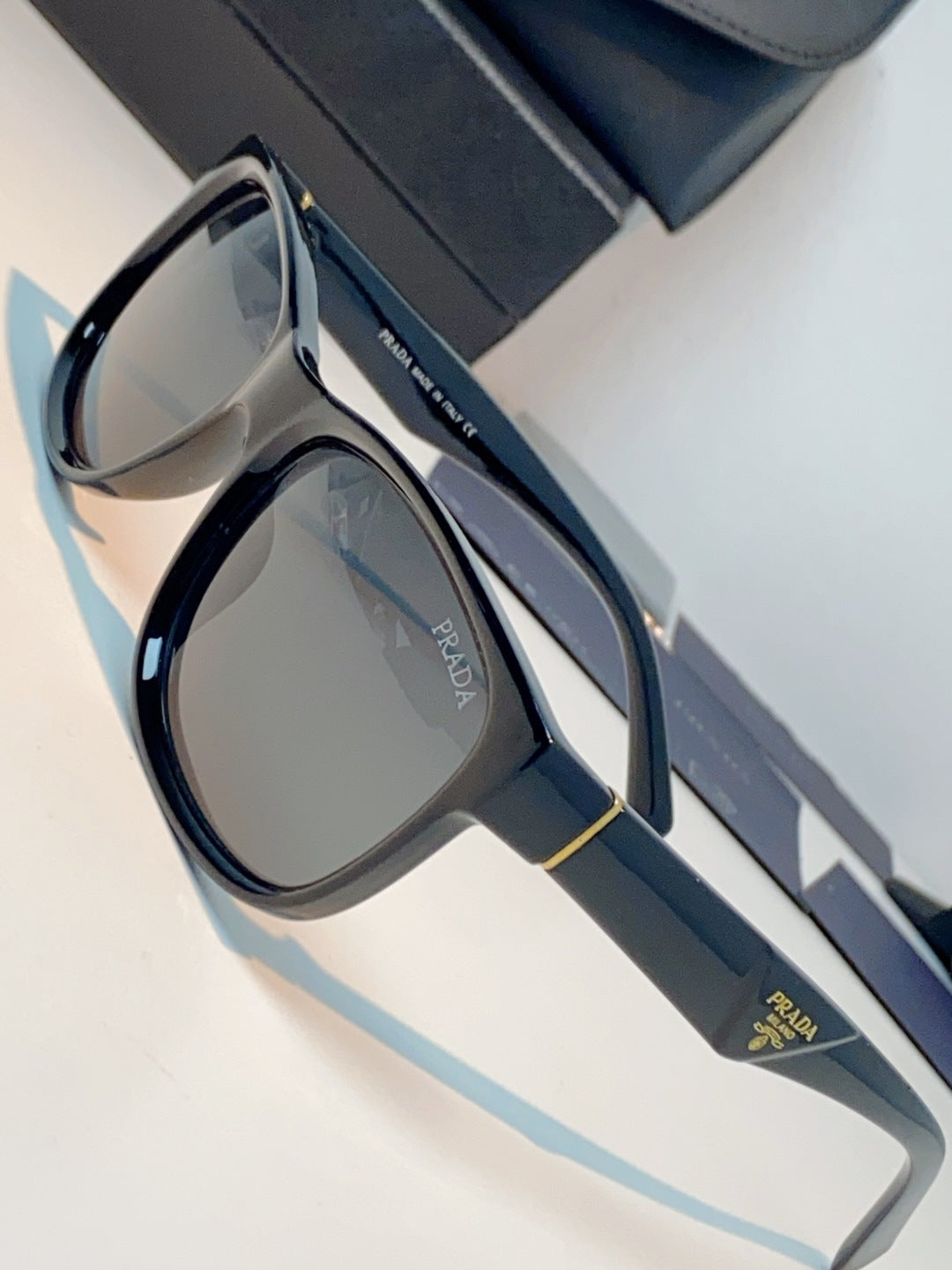 Prada Polarized Square Gray Lens Sunglasses for Men & Women - 372085 - detail image 7