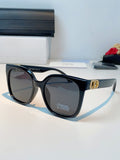 Dior Polarized Cat-Eye Black Lens Sunglasses for Women