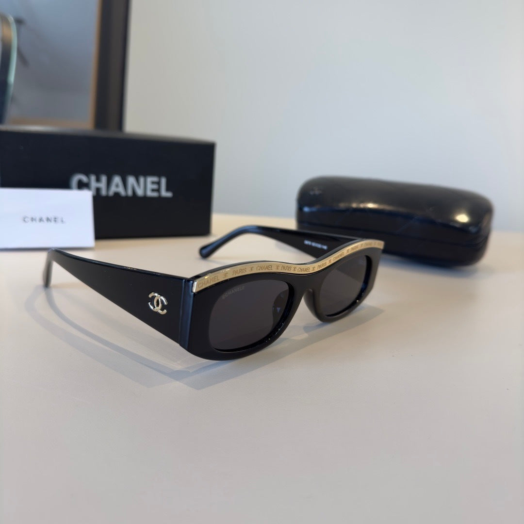 Chanel Fashion Gold Lens Sunglasses for Men & Women - 382237