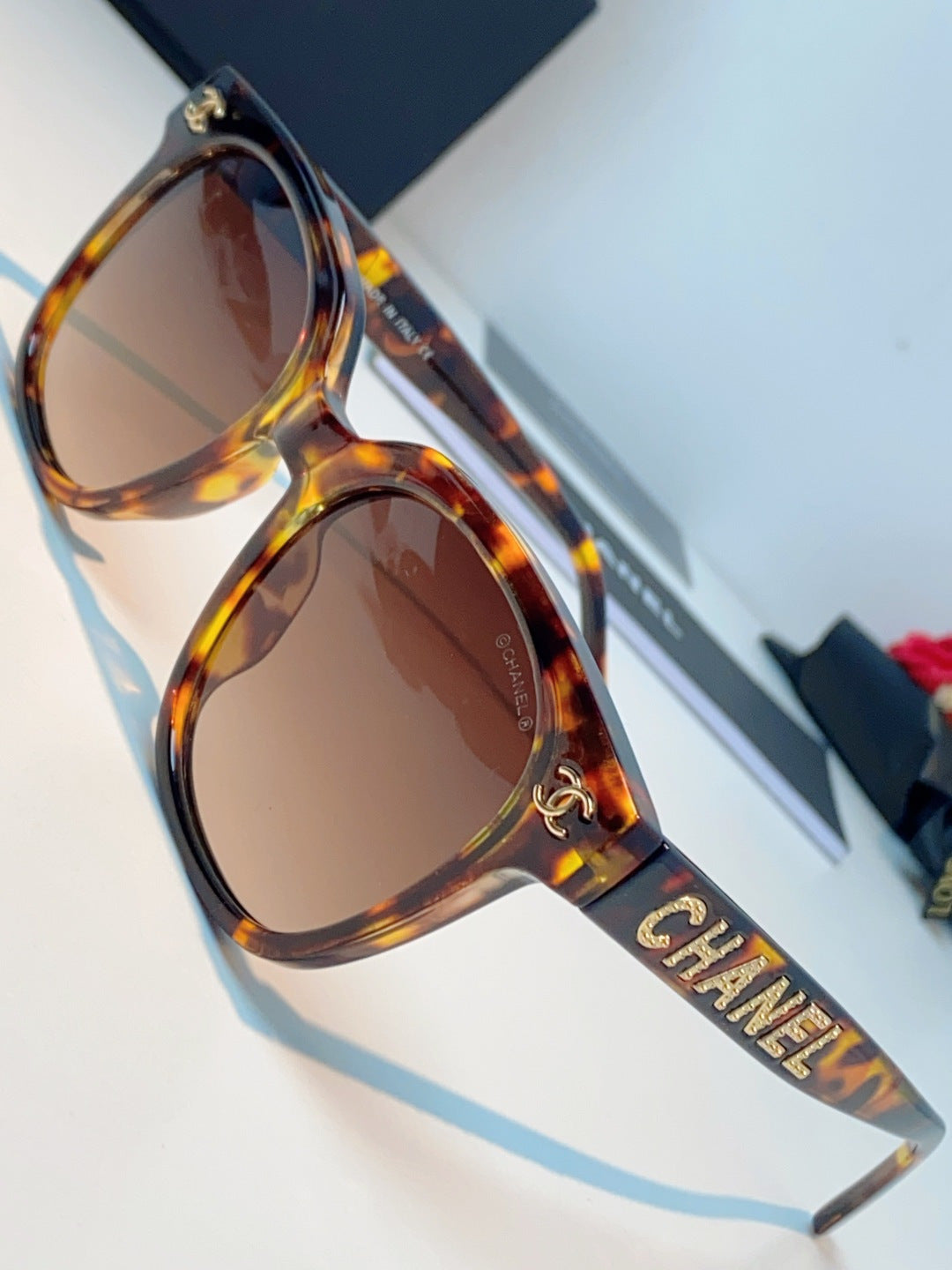 Chanel Square Brown Lens Sunglasses for Women - 431648 - detail image 7