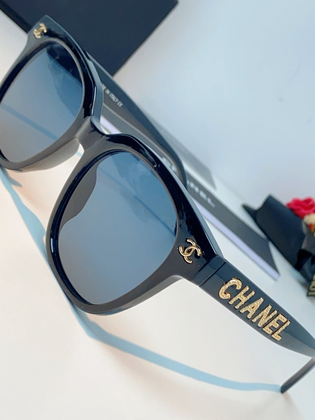Chanel Square Blue Lens Sunglasses for Women - 431649 - detail image 7