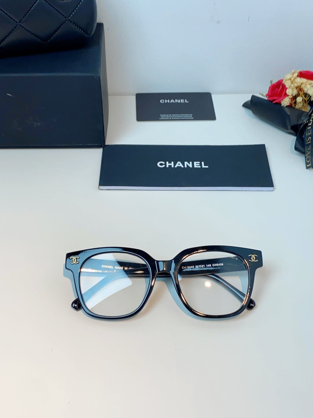 Chanel Square Black Lens Sunglasses for Women - 431651 - detail image 9