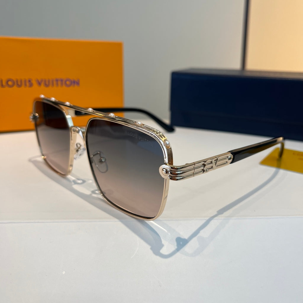 Louis Vuitton Metal Aviator Silver Lens Sunglasses for Men & Women - 431258 - detail image 3