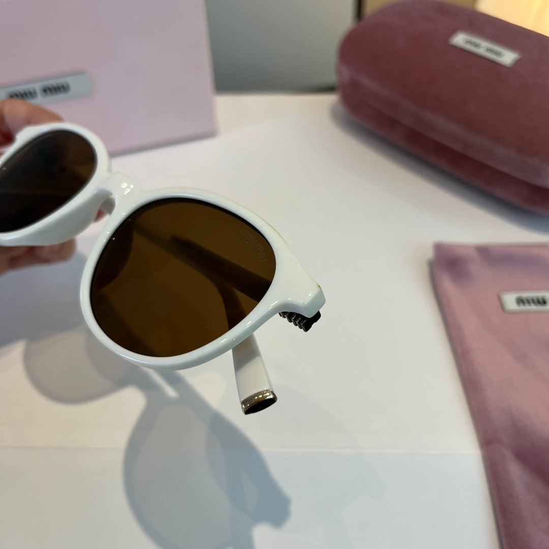 Miu Miu SMUO7S Square Silver Lens Sunglasses for Men & Women - 998393 - detail image 5