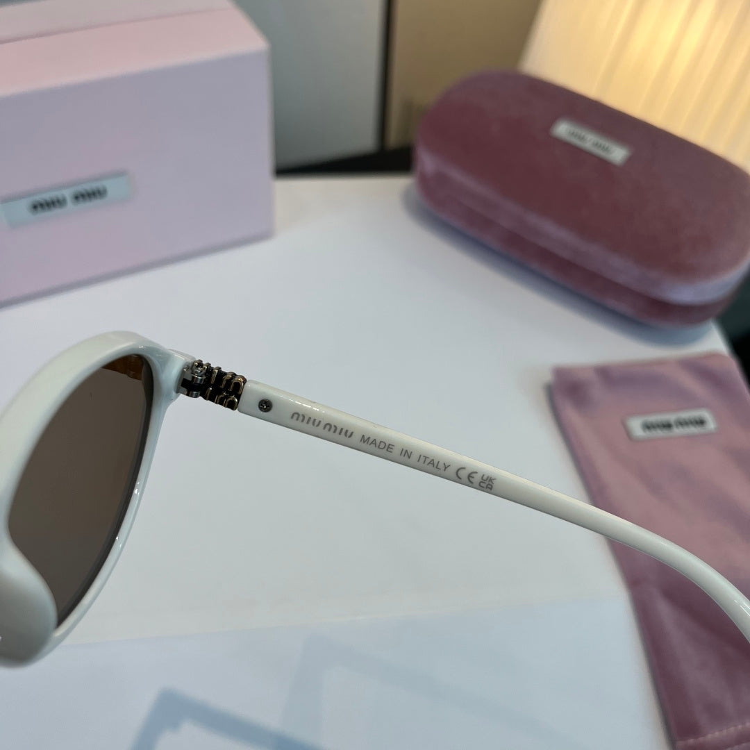 Miu Miu SMUO7S Square Silver Lens Sunglasses for Men & Women - 998393 - detail image 9