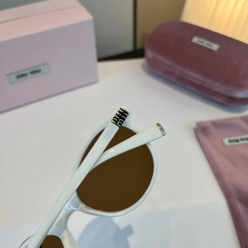 Miu Miu SMUO7S Square Silver Lens Sunglasses for Men & Women - 998393 - detail image 7