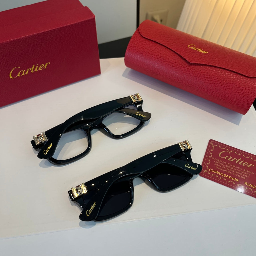 Cartier Lightweight Metal Rimless Silver Lens Sunglasses for Men & Wo - 465857 - detail image 6