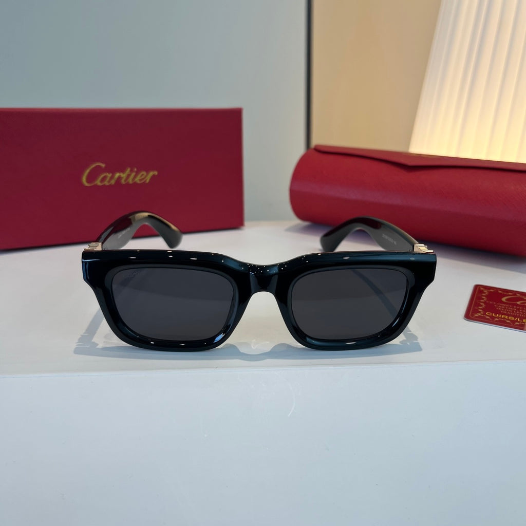 Cartier Lightweight Metal Rimless Silver Lens Sunglasses for Men & Wo - 998205 - detail image 2
